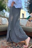 Frame Scoop Hem Pant Washed Charcoal